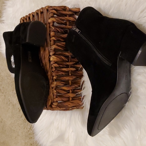 Steven by Steve Madden New Yorker suede leather embroidered biotie - Picture 9 of 11